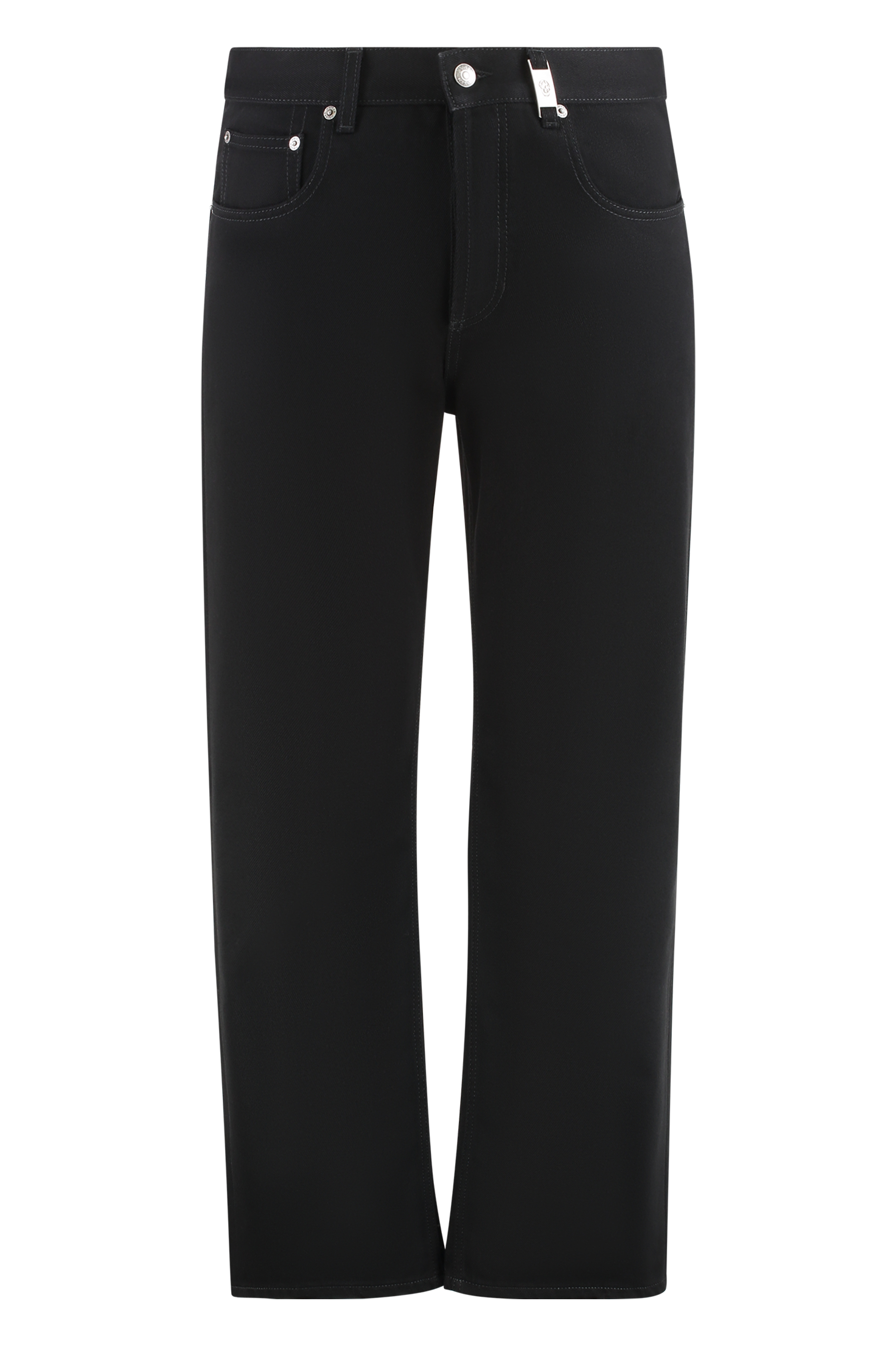 5-pocket straight-leg jeans