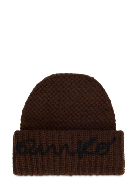 Beanie with embroidered logo