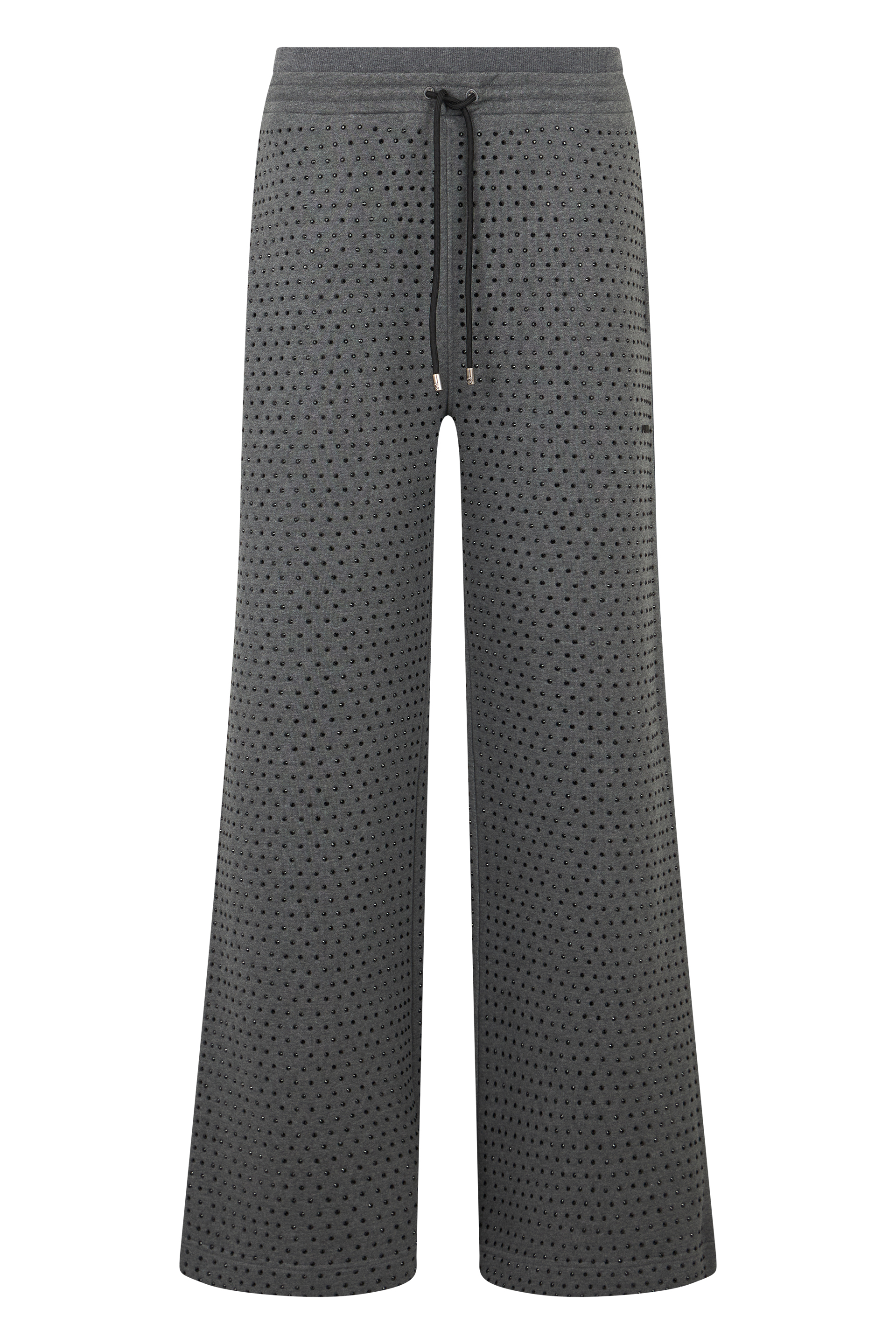 Fleece pants with rhinestones