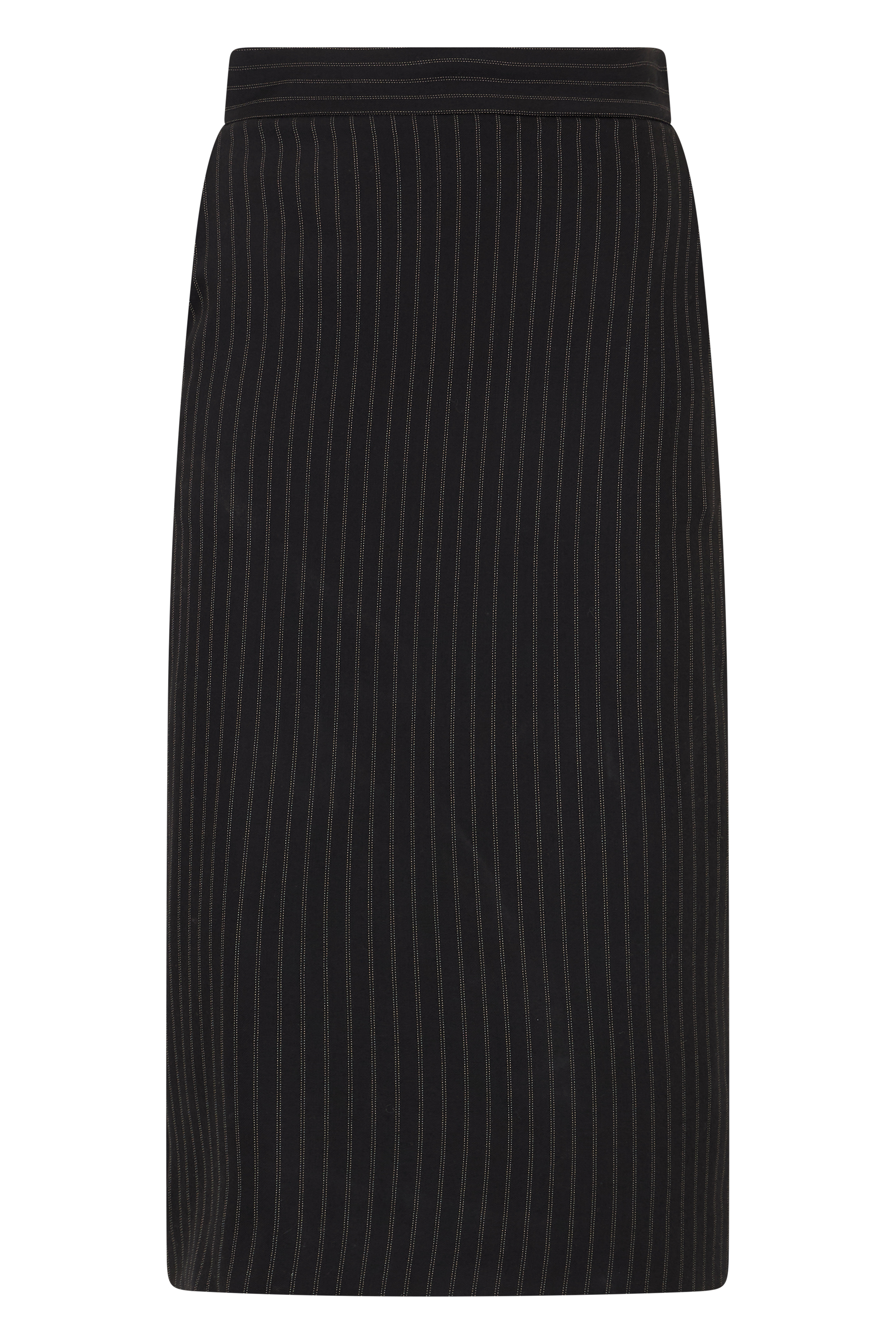 Slim fit dress in pinstripe fabric