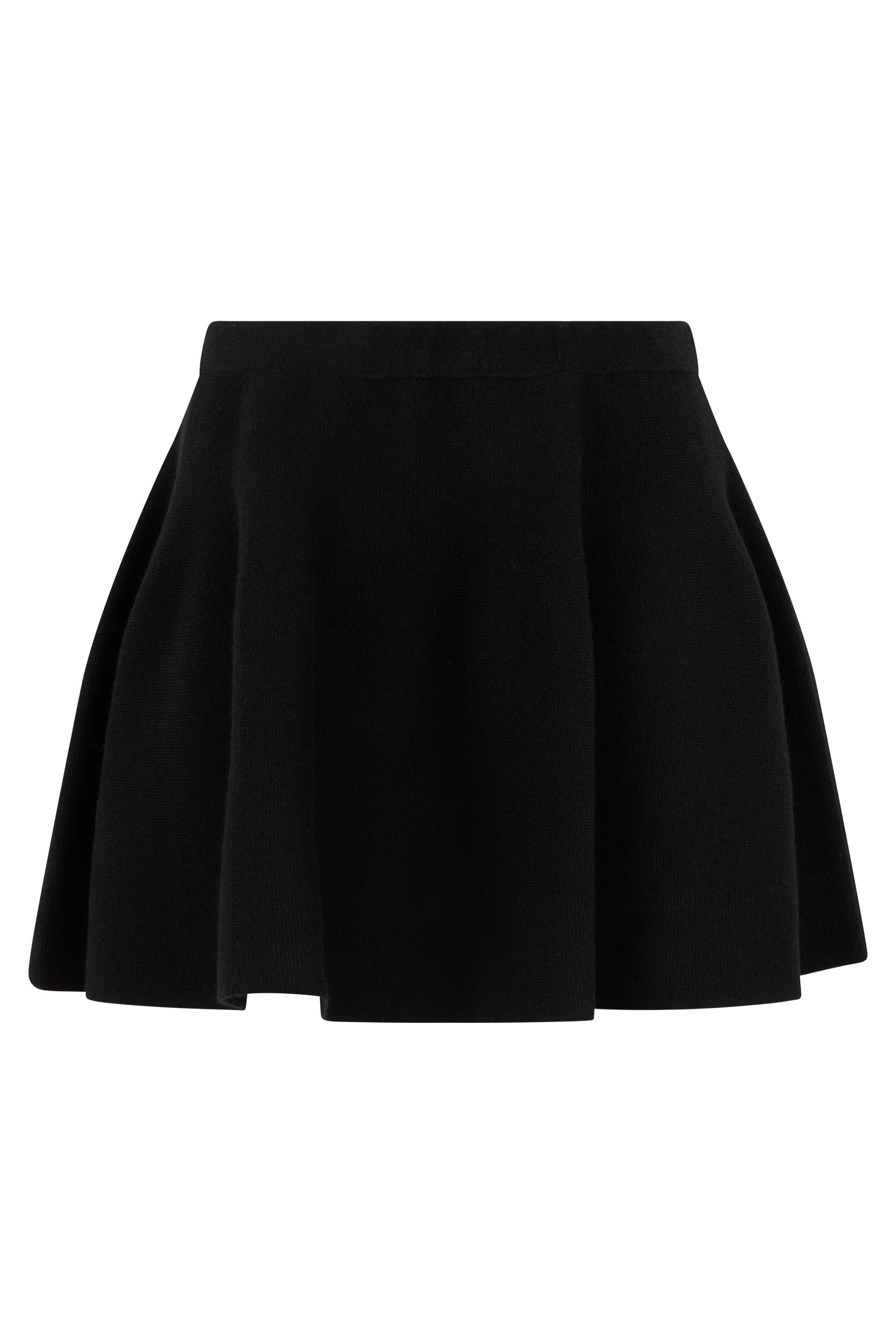 Cashmere knit mini skirt