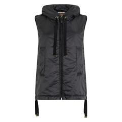 Padded vest with hood