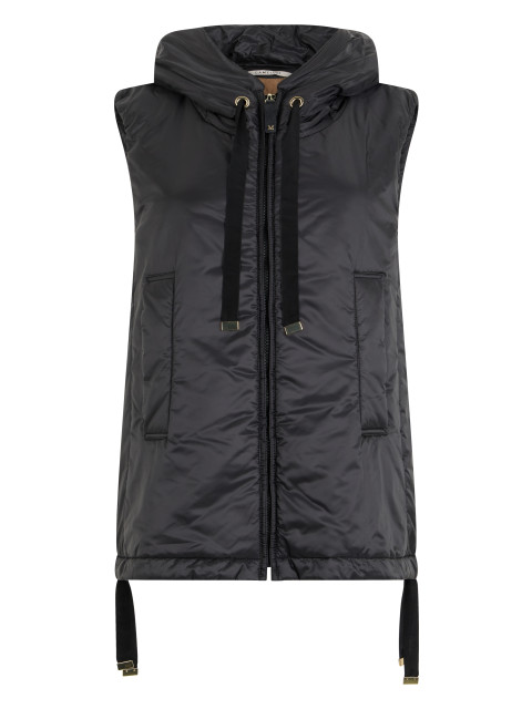 Padded vest with hood