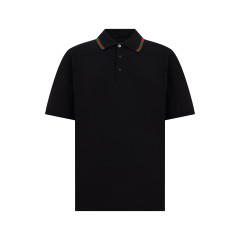 Short-sleeved polo with web band