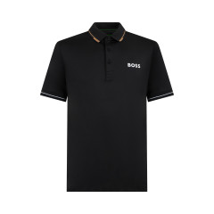 Pique cotton stretch polo