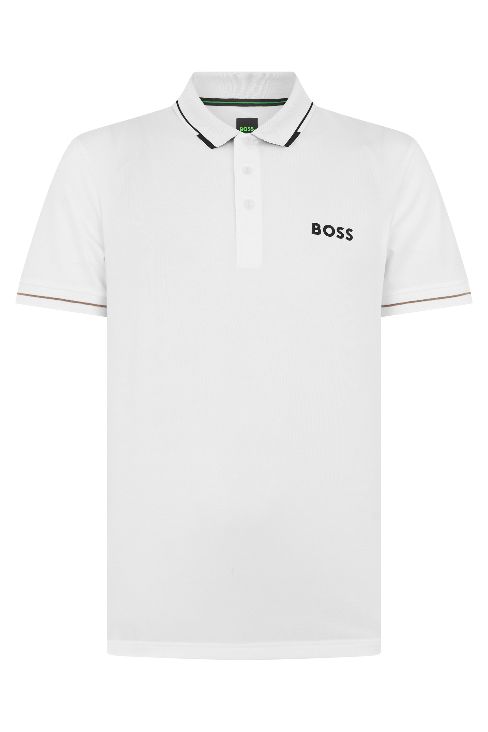 Piqué cotton elasticized polo