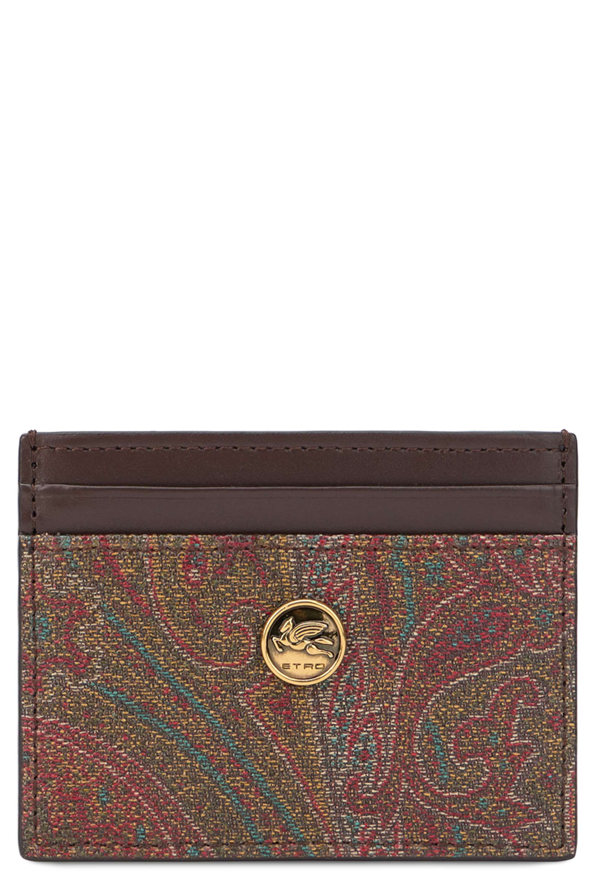 Card holder with paisley pattern
