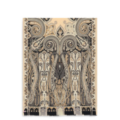 Scarf with paisley print