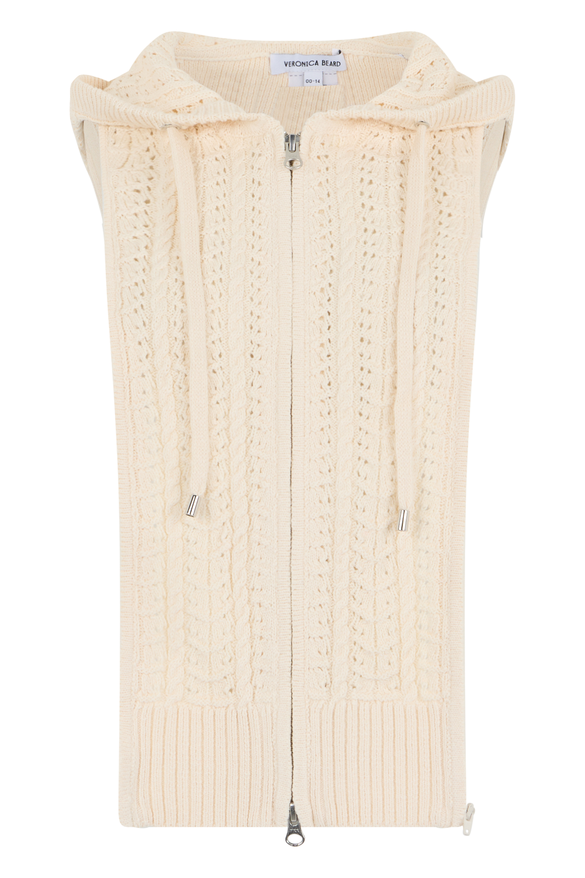 Cardigan without sleeves