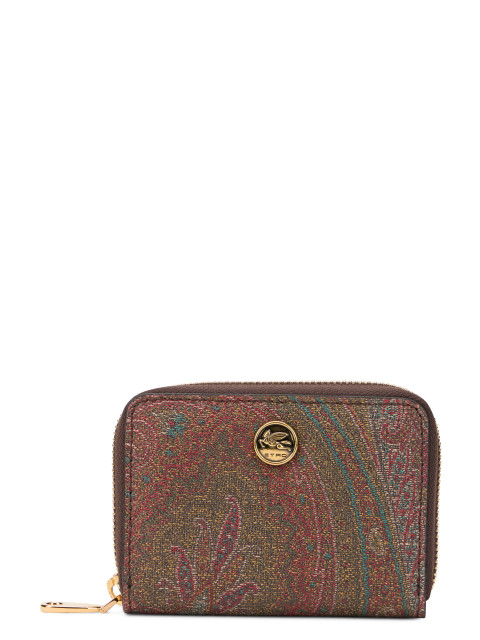 Wallet with paisley print