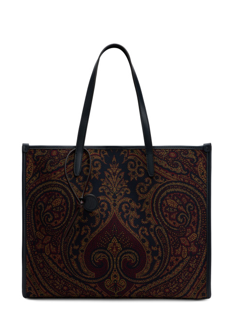 Tote bag with paisley pattern