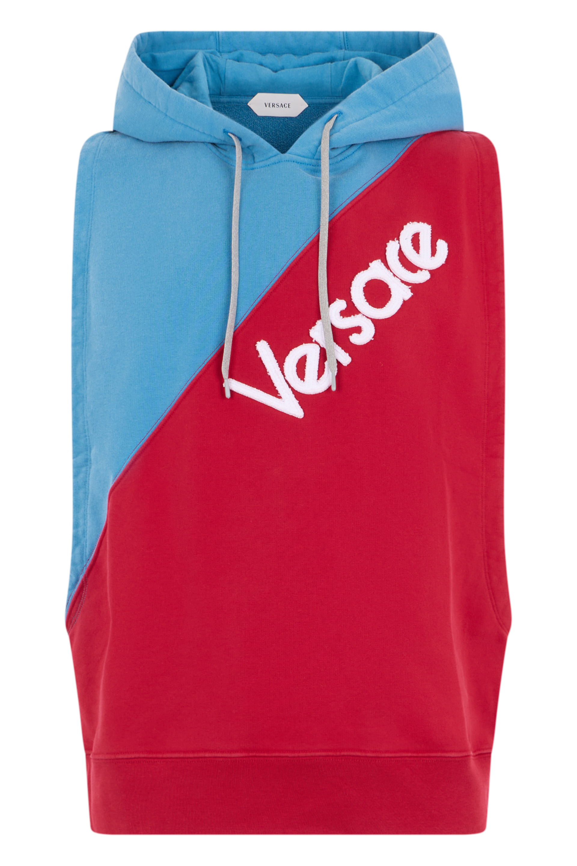 Hooded sleeveless sweatshirt