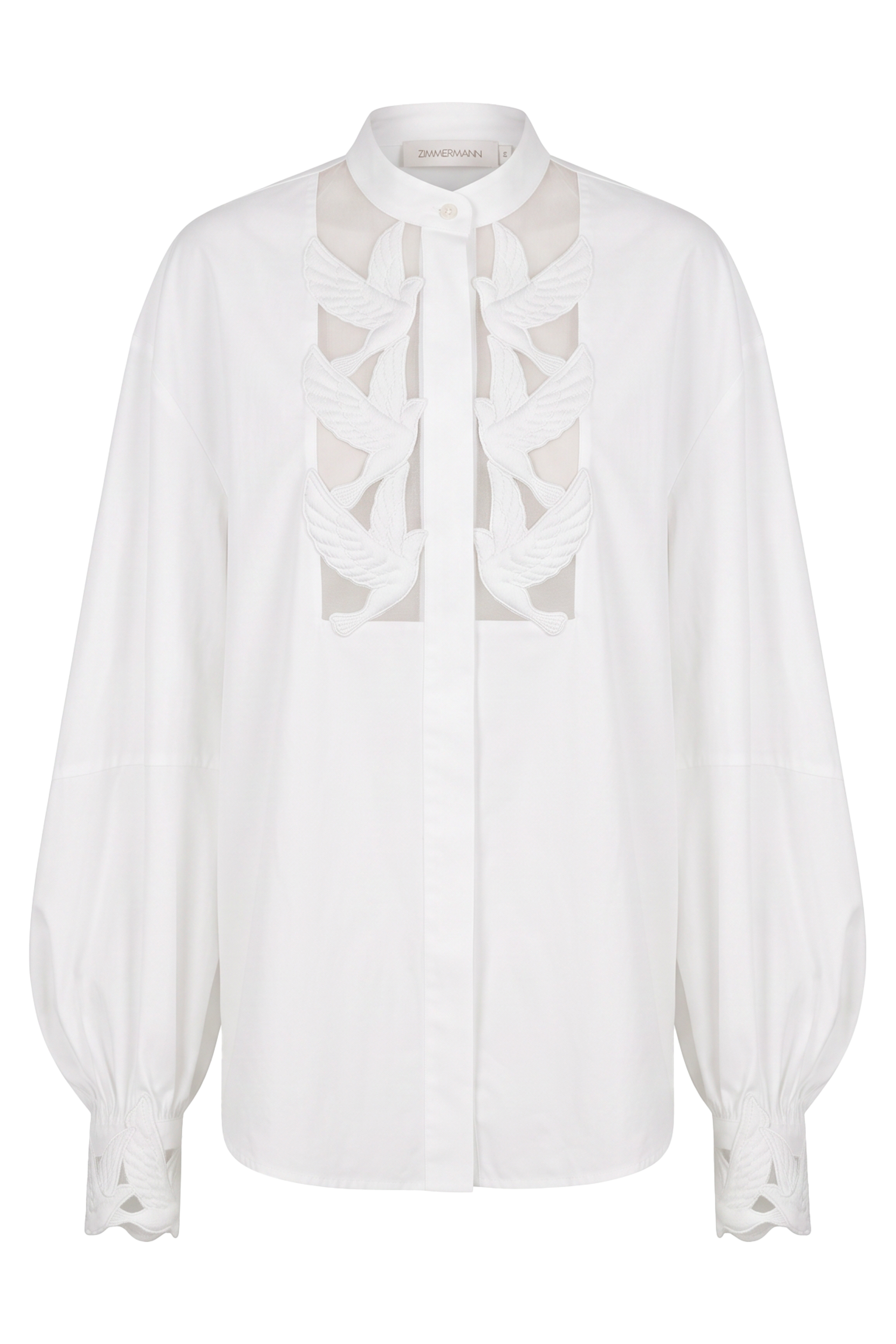 Blouse with long sleeves