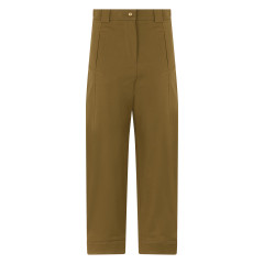 Straight pants with a high waist