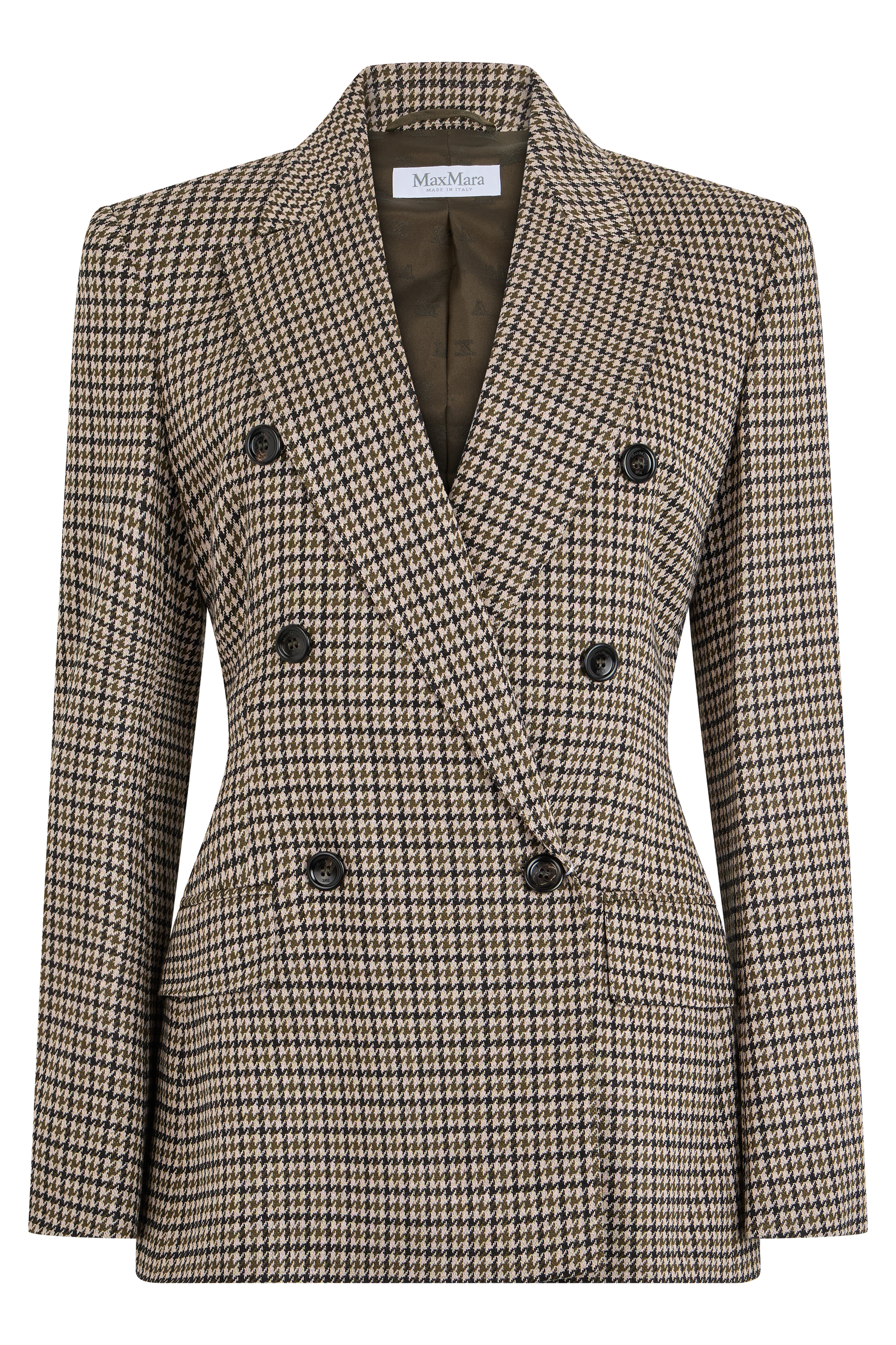 Double-breasted blazer in wool blend