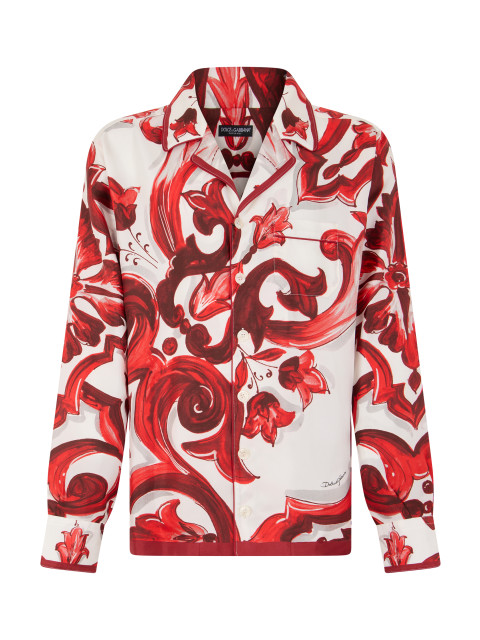 Long-sleeve shirt with pattern