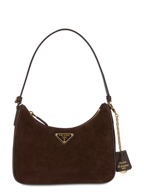 Suede shoulder bag