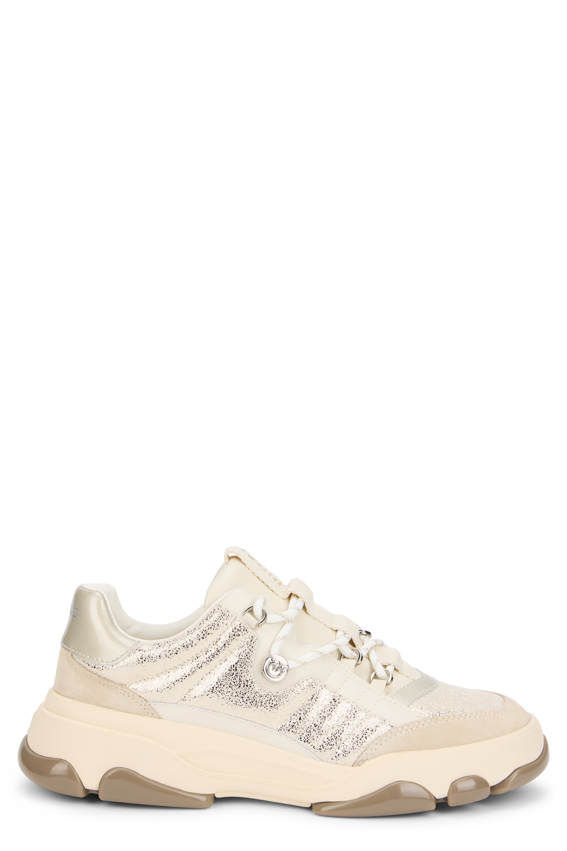 Sneakers with high sole