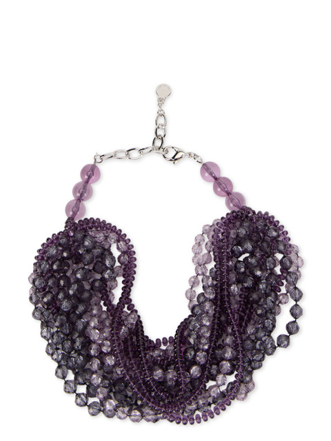 Multi-strand necklace with beads