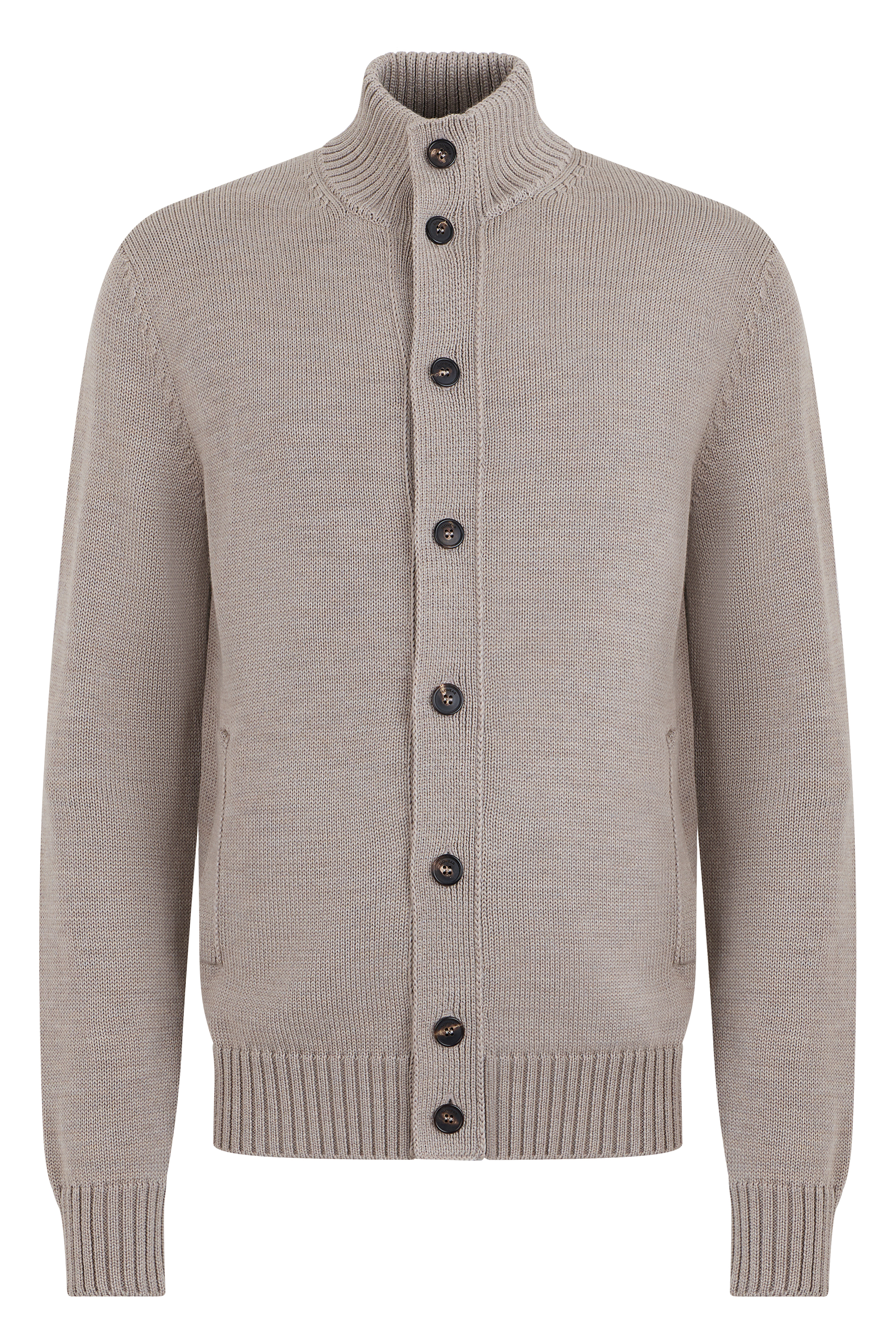 Cardigan with button closure