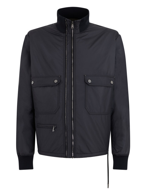 Bomber with zipper and pockets