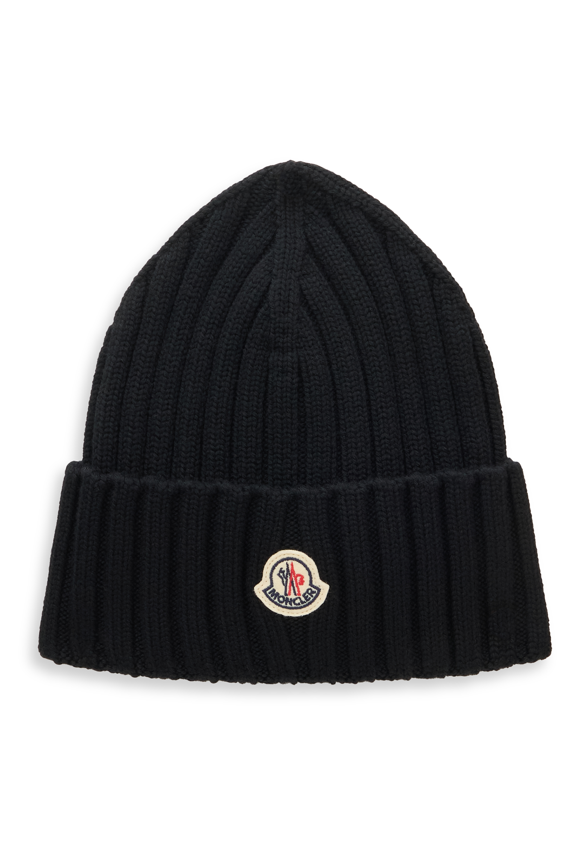 Knitted beanie with turn-up