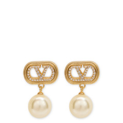Earrings with Pendant Pearl