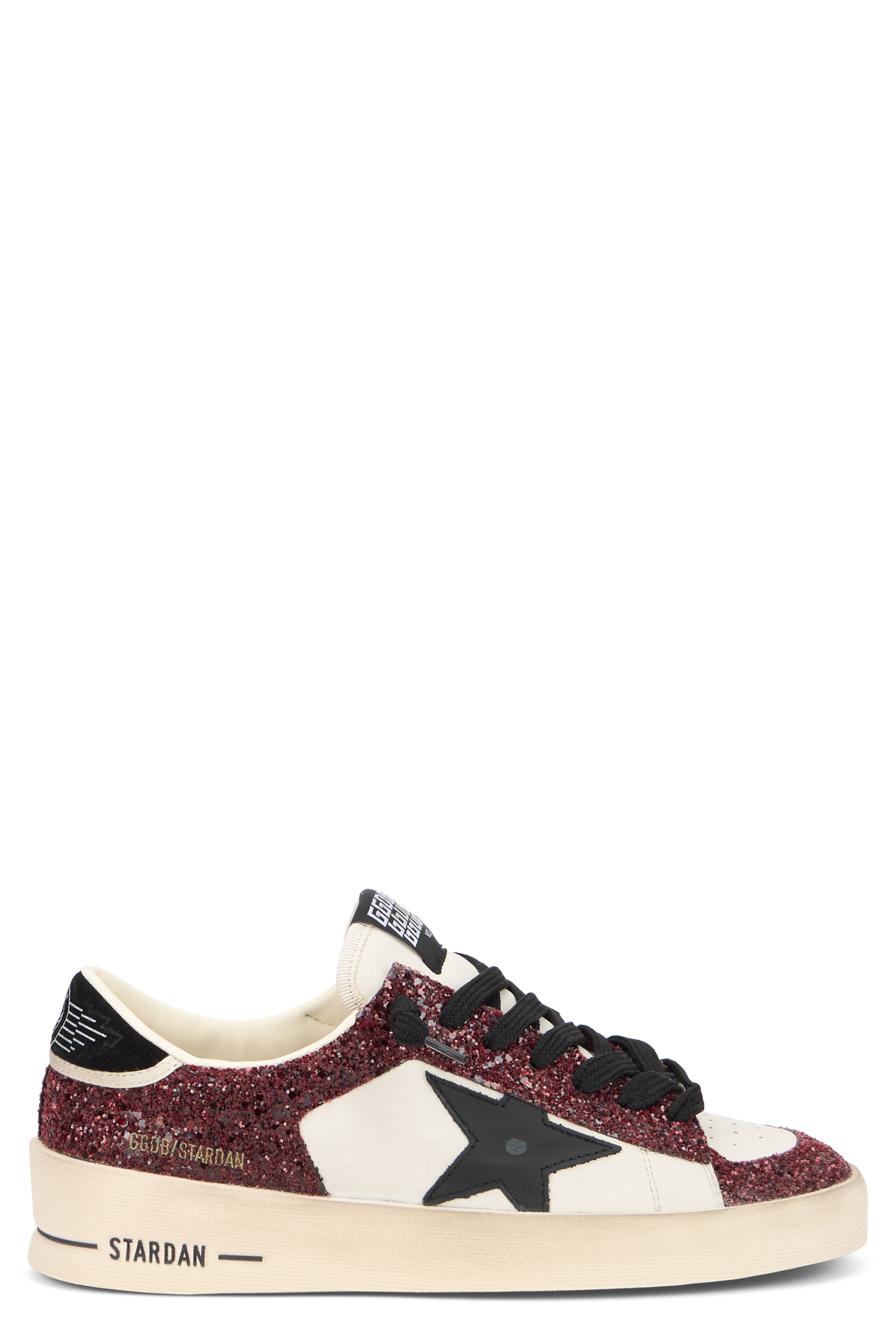 Sneaker Stardan in leather with glitter