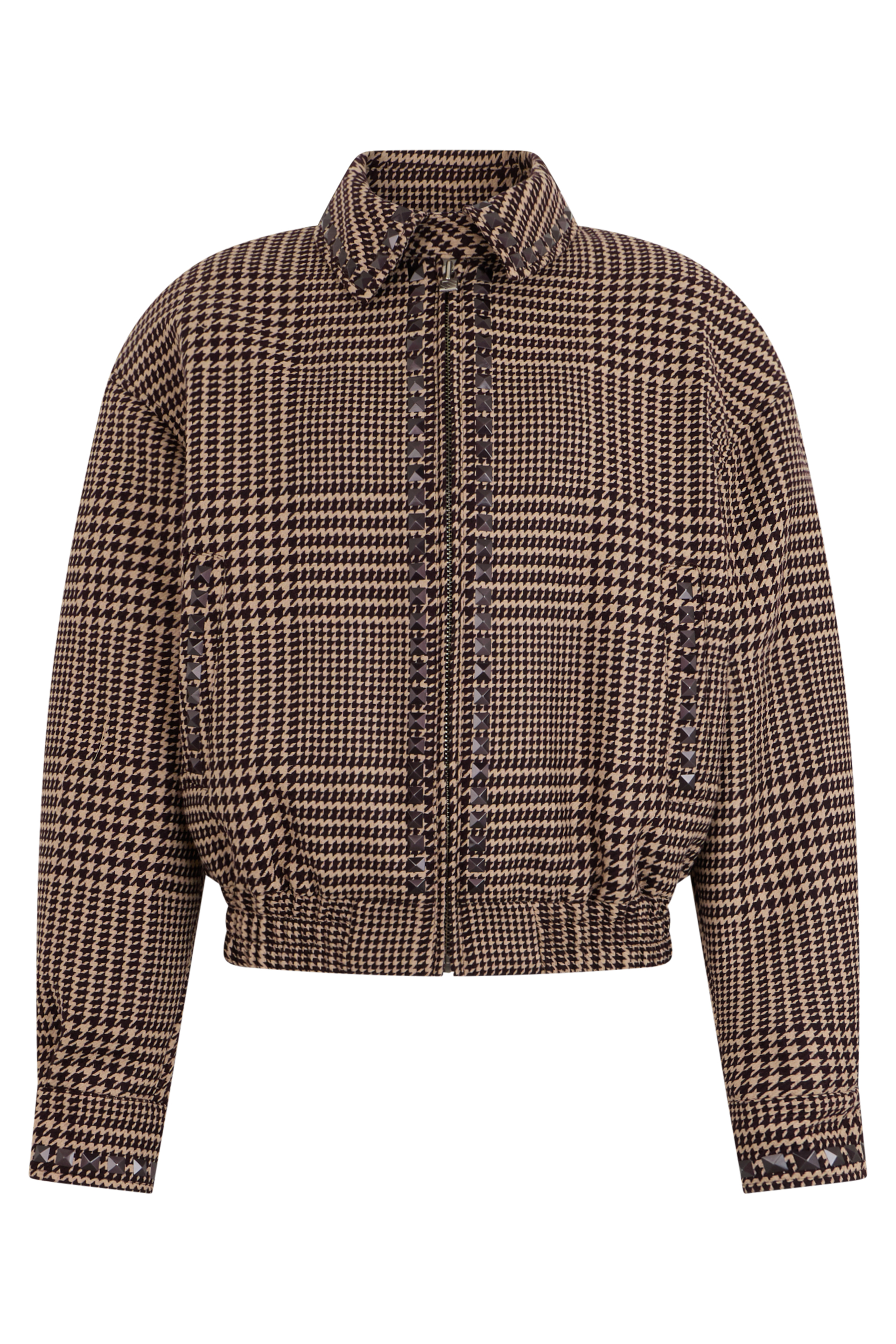 Short jacket with zipper