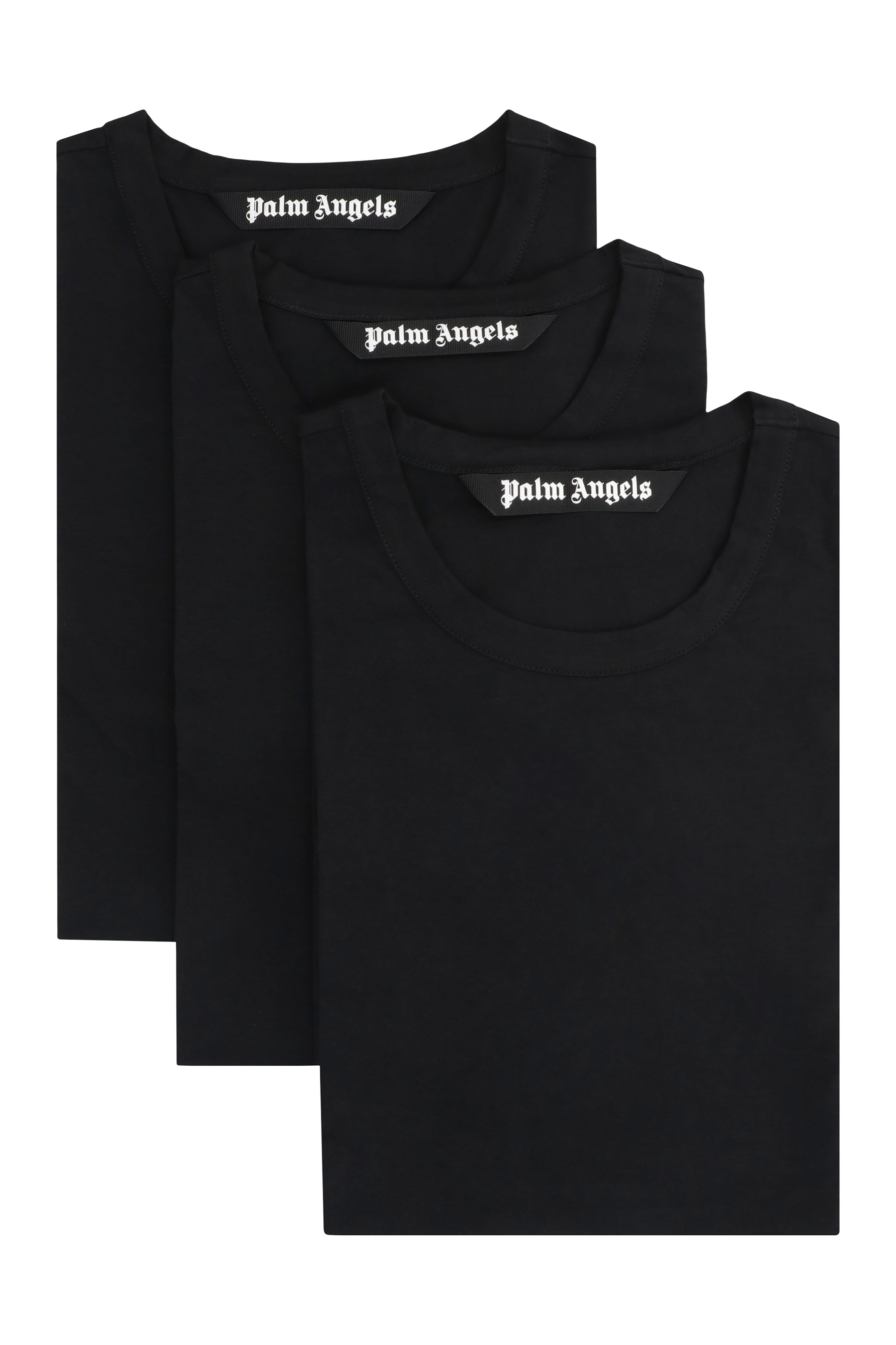 Set of three crew neck t-shirts in cotton