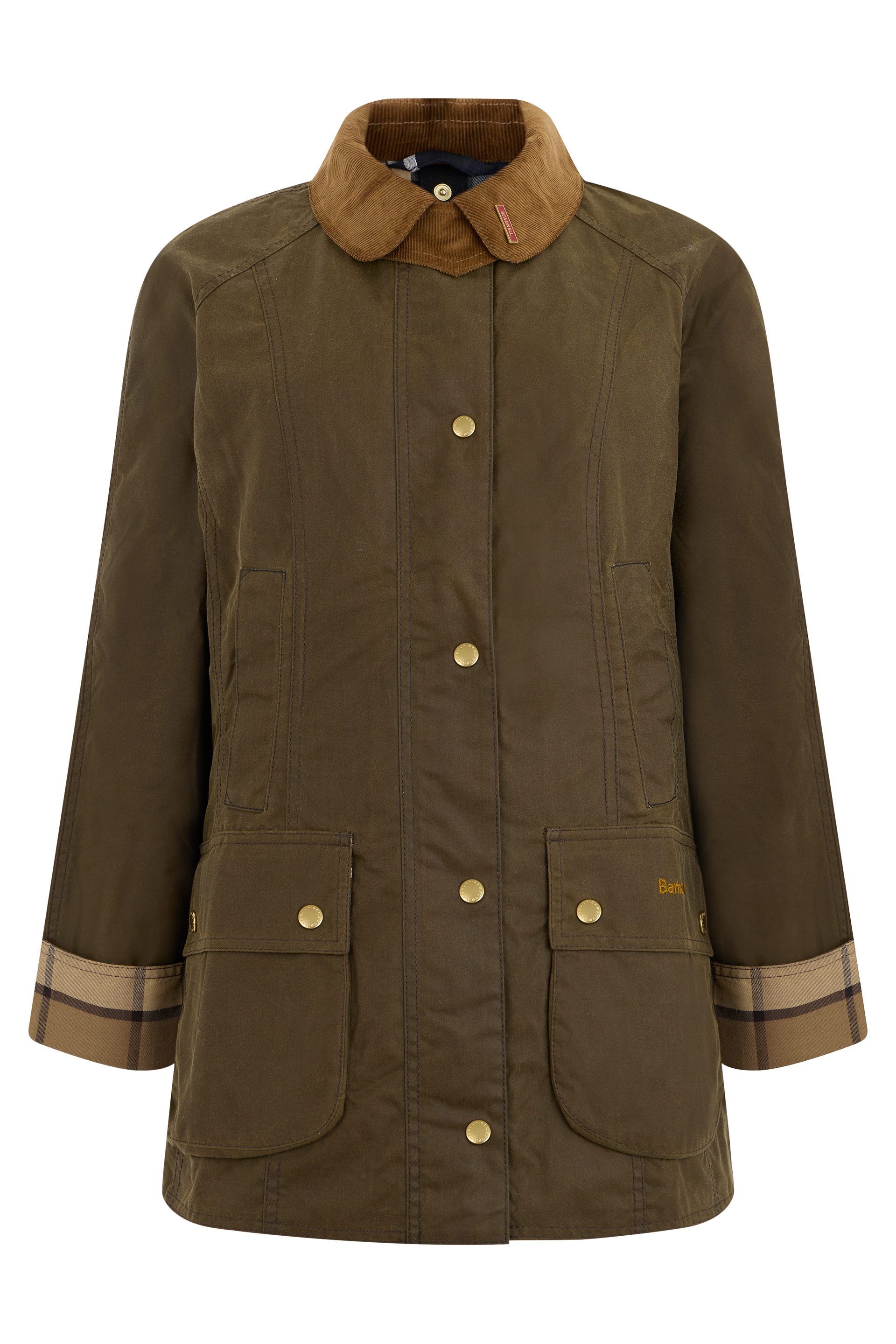 Jacket with contrasting collar