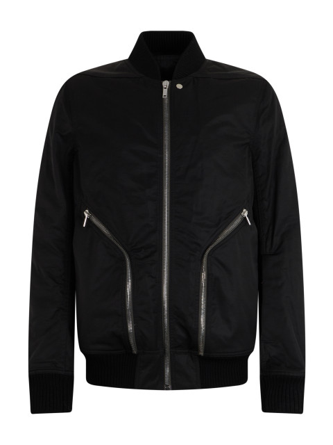 Bomber with zipper