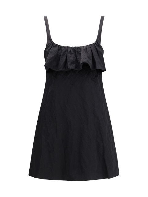 Mini Dress in washed technical satin