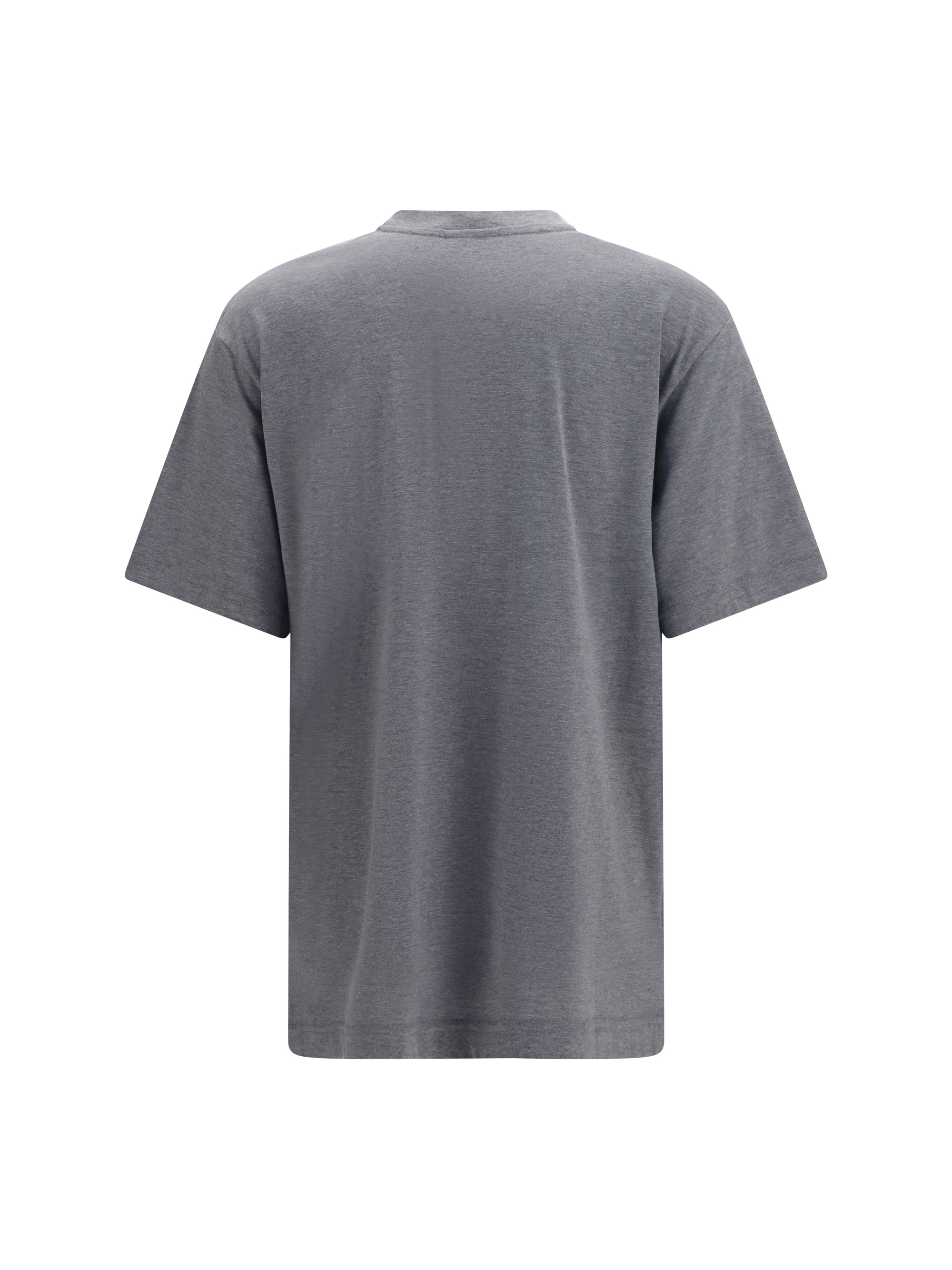 Cotton and silk jersey printed T-shirt