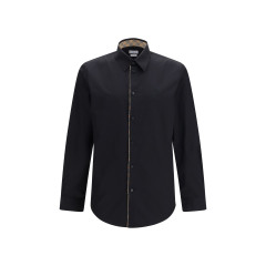 Cotton Shirt with Check trims