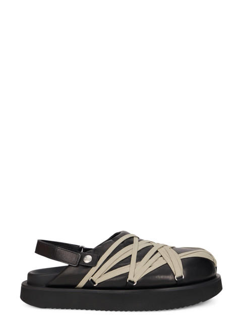 Mules with laces