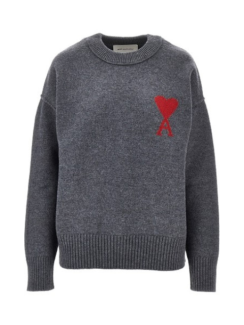[AMI] Knitwear FW26 UKS838018084-084