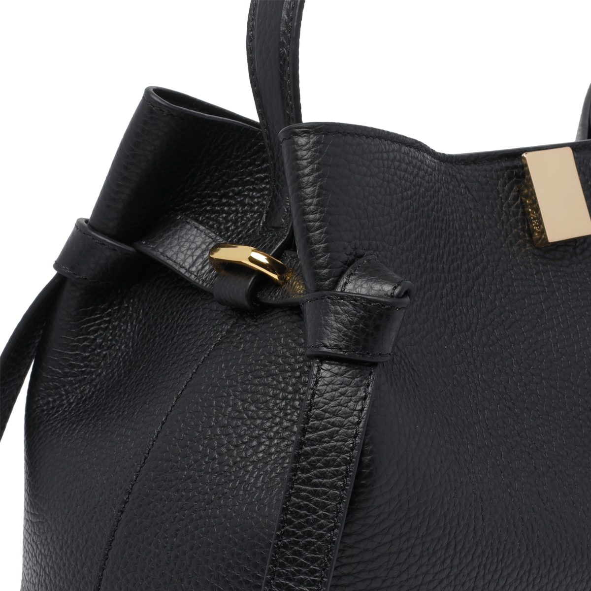 [YUZEFI] Shoulder bag FW26 GYOZAPEBBLE GRAIN LEATHERL034