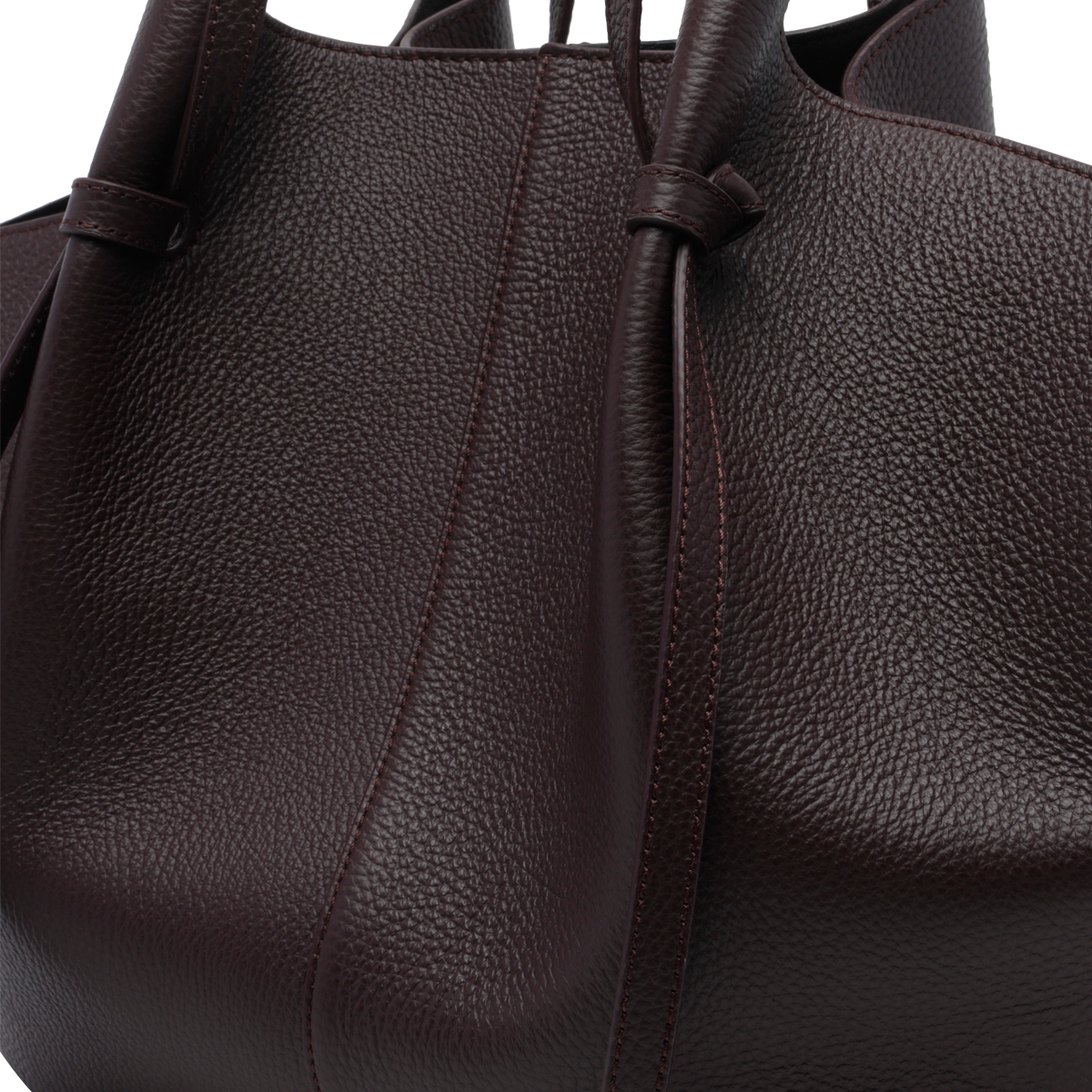 [YUZEFI] Shoulder bag FW26 LARGE MOCHIPEBBLE GRAIN LEATHERL078