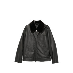 [BRIONI] Leather Jacket FW26 PLDI0L OA701 1000