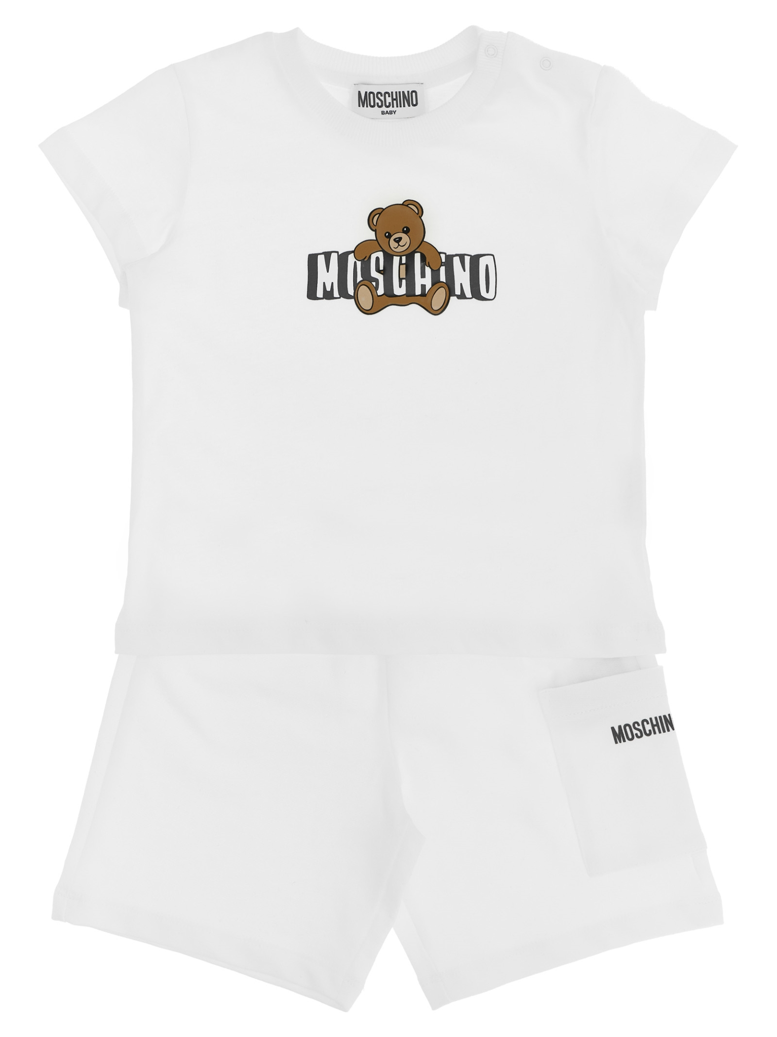 [MOSCHINO BABY] T-shirts Short Sleeve SS26 MUG01ULCA19BIANCOOTTICO