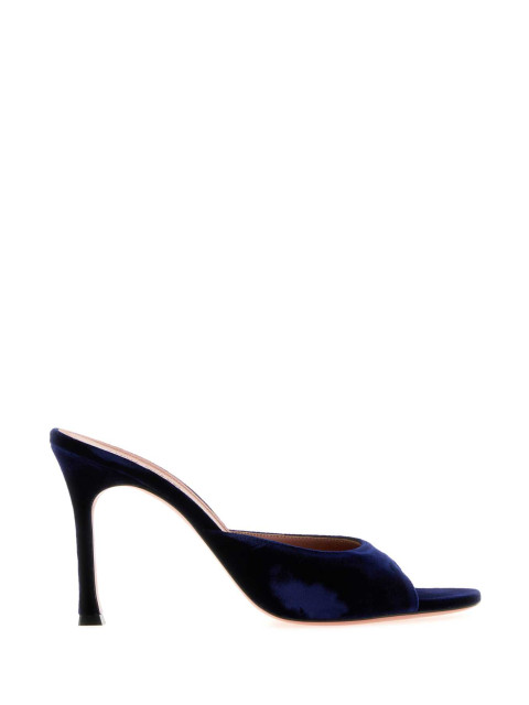 [Amina Muaddi] Slippers FW26 ALEXASLIPPER95 MIDNIGHTBLUE