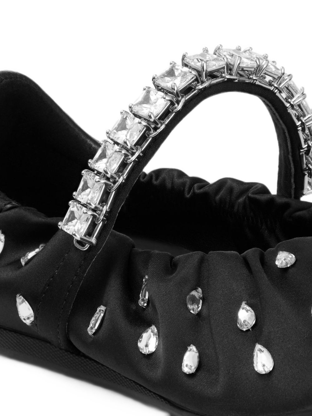 JIMMY CHOO JADEBALLERINA QEPBLACK/CRYSTAL