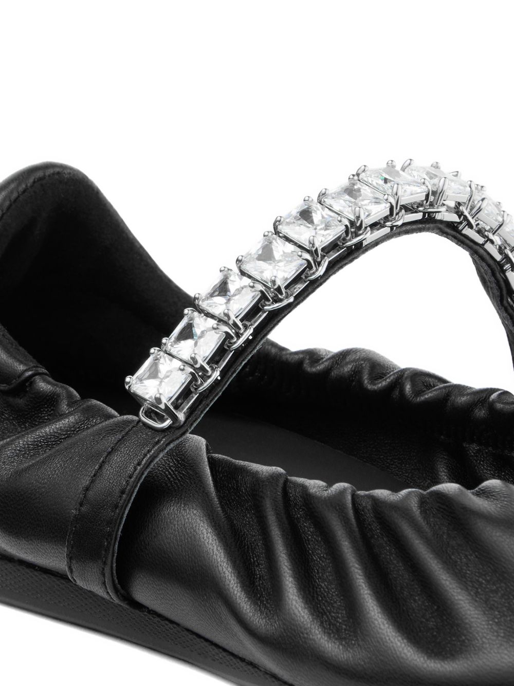 JIMMY CHOO JADEBALLERINA GKEQEABLACK/CRYSTAL