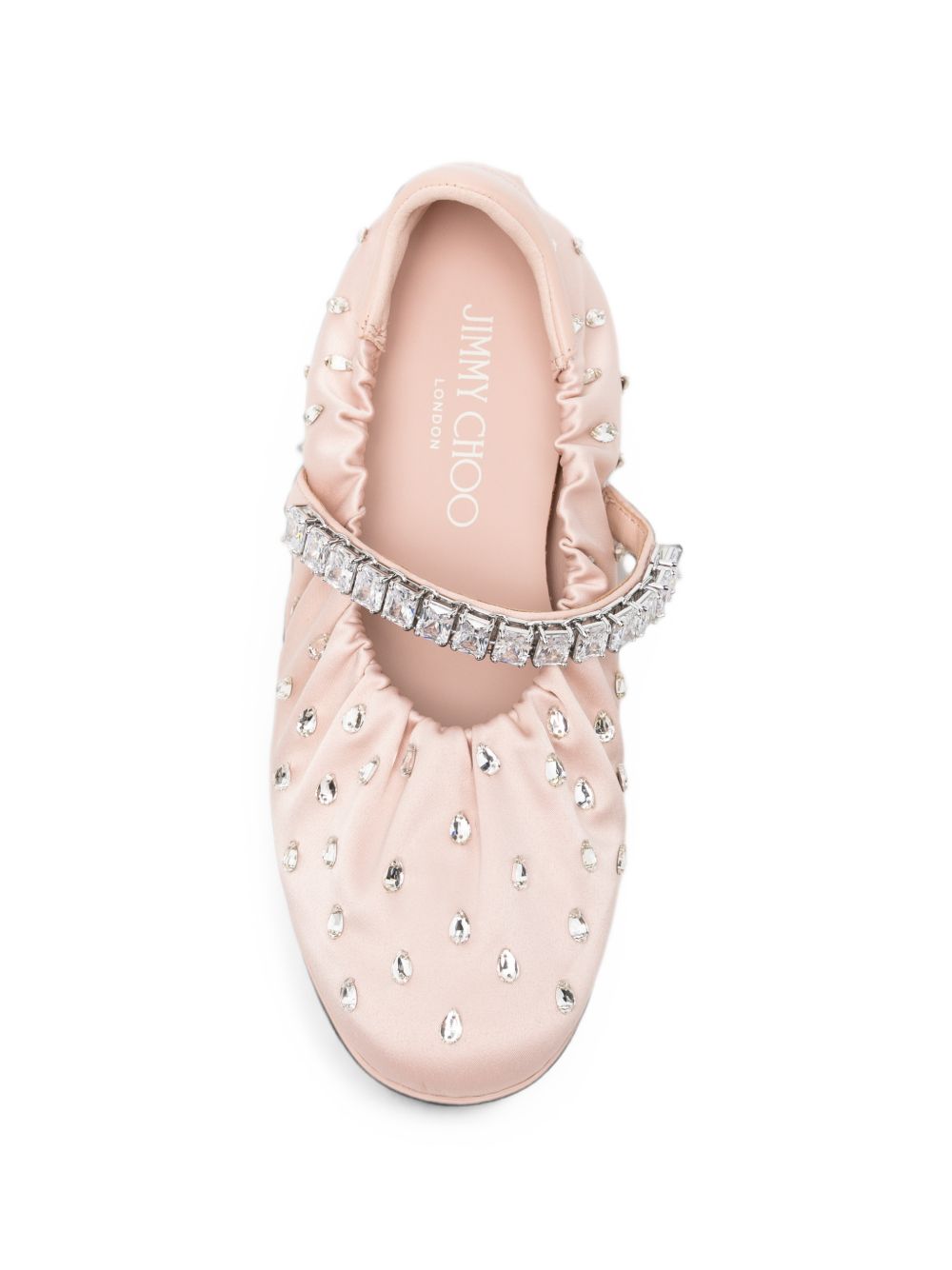 JIMMY CHOO JADEBALLERINA QEPMACARON/CRYSTAL