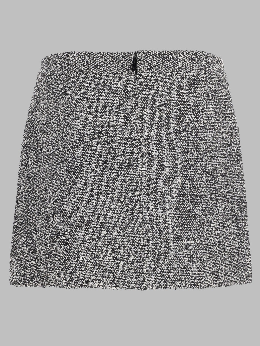 [MICHAEL BY MICHAEL KORS] Mini skirt FW26 MT670N0H6U_004BLACK/BONE