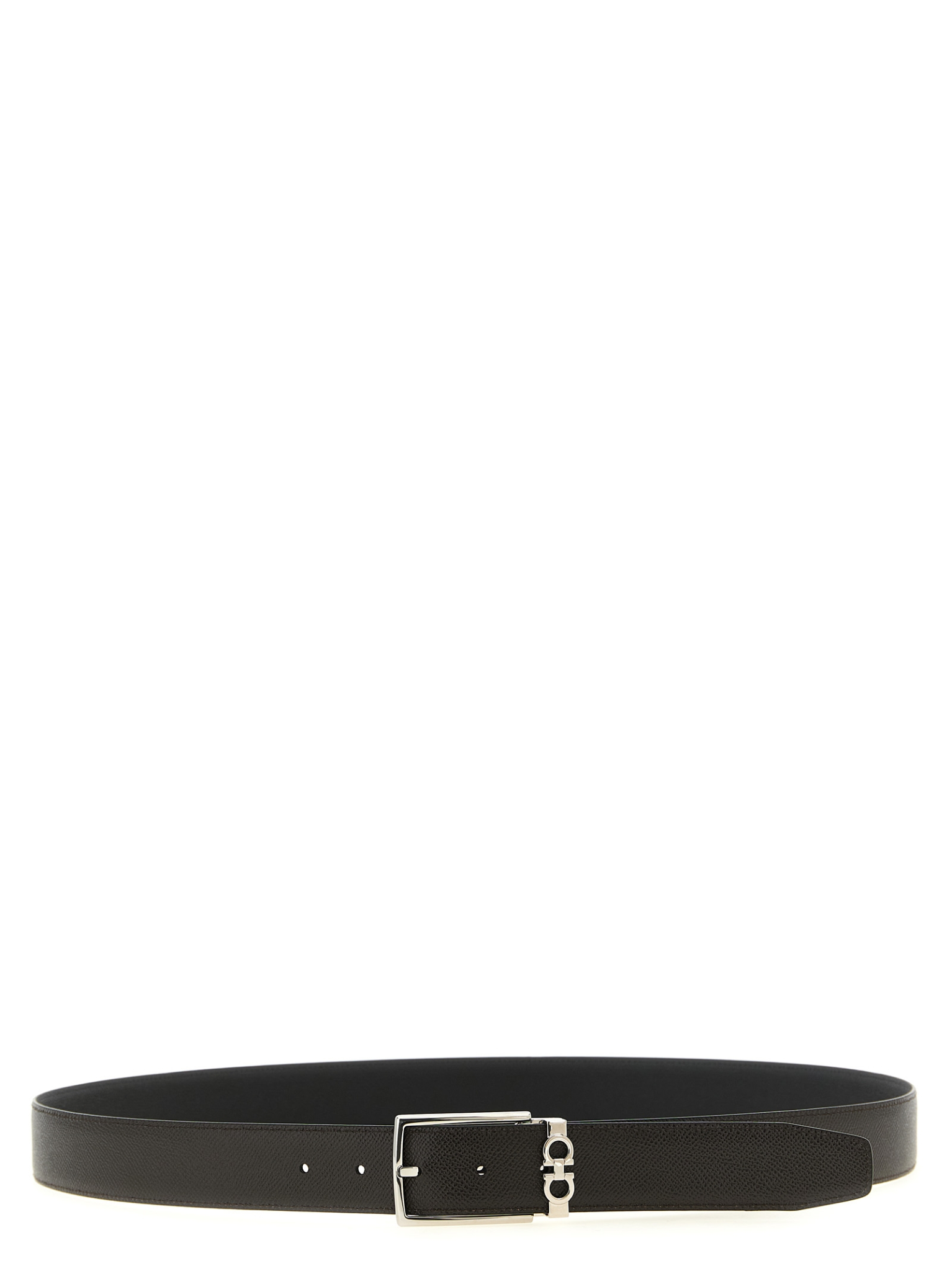 [Ferragamo] Belt FW26 708206NEROTMORO