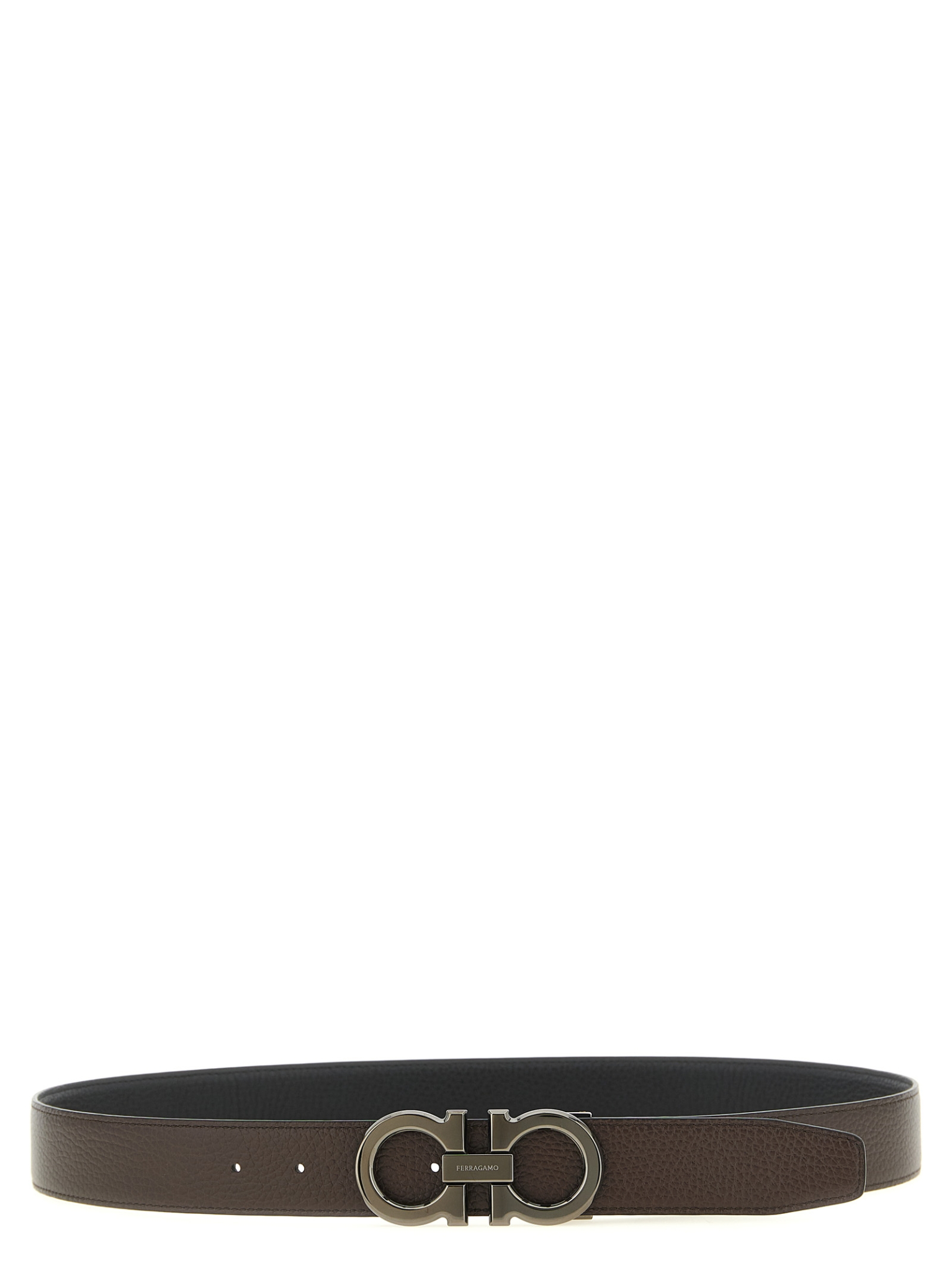 [Ferragamo] Belt FW26 689134NEROHICKORY