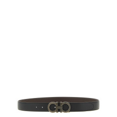 [Ferragamo] Belt FW26 689134NEROHICKORY