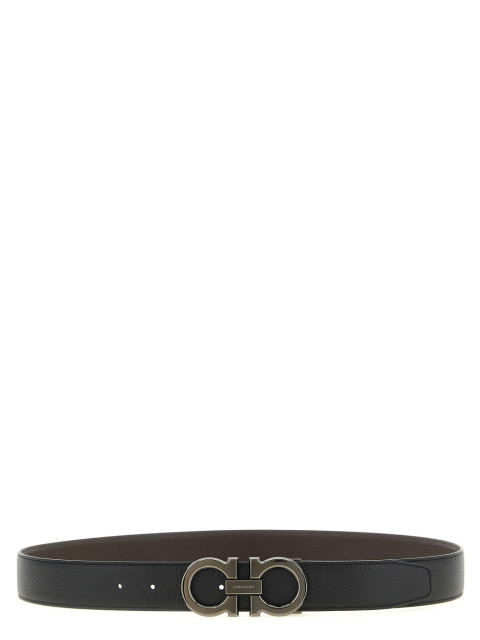 [Ferragamo] Belt FW26 689134NEROHICKORY